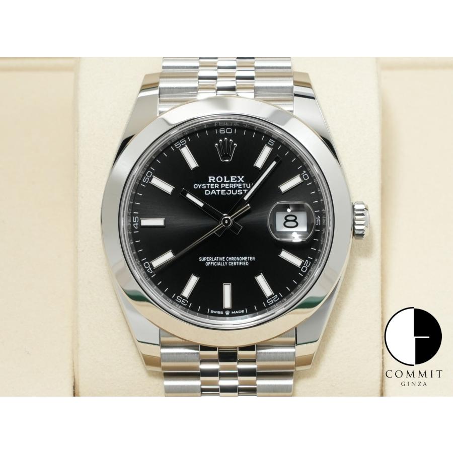 ロレックス デイトジャスト41 Ref.126300 ステンレススチール ブラック文字盤 ジュビリーブレスレット | デイトジャスト