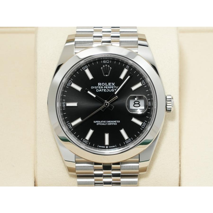 ロレックス デイトジャスト41 Ref.126300 ステンレススチール ブラック文字盤 ジュビリーブレスレット | デイトジャスト | 01