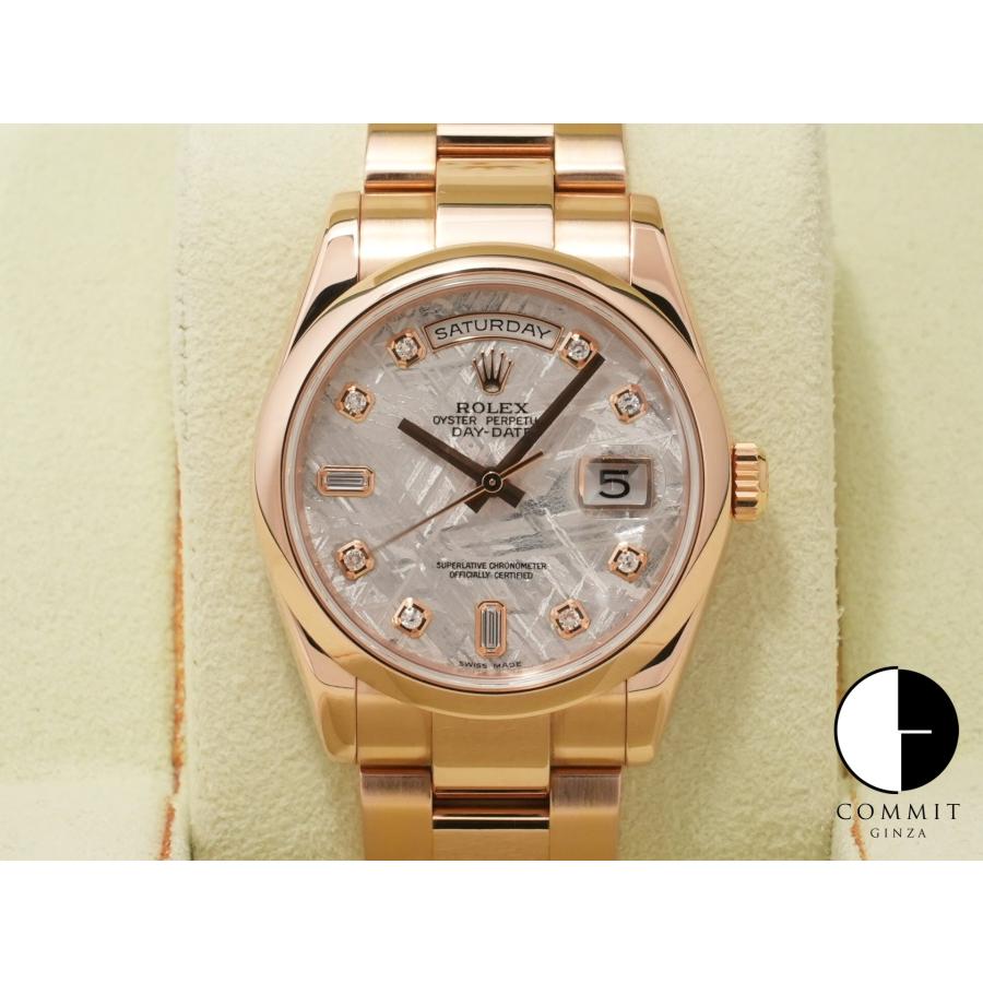 ロレックス デイデイト Ref.118205A 18KPG メテオライト10Pダイヤ文字盤 | デイデイト