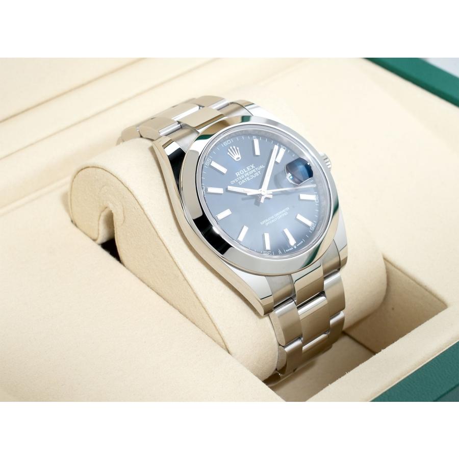 ロレックス デイトジャスト41 Ref.126300 ステンレススチール ブライトブルー文字盤 オイスターブレスレット | デイトジャスト | 04