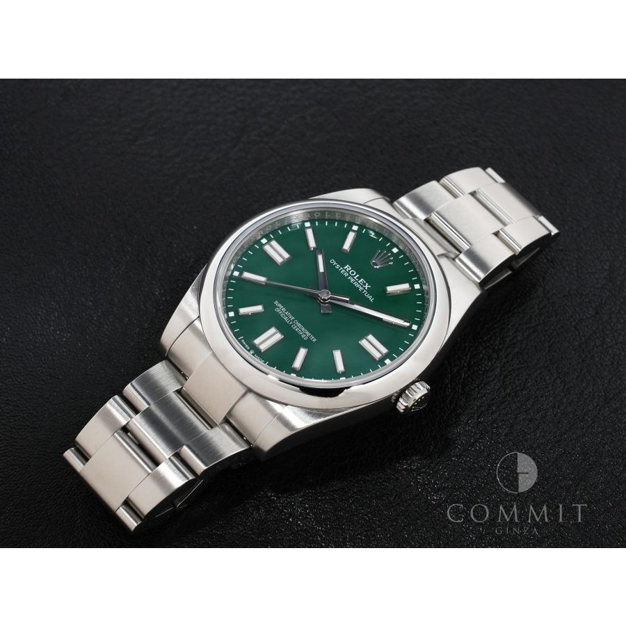 ロレックス オイスターパーペチュアル41 Ref.124300 SS グリーン文字盤 | オイスター パーペチュアル | 10