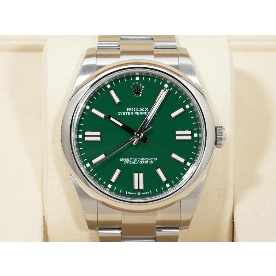 ロレックス オイスターパーペチュアル41 Ref.124300 SS グリーン文字盤 | オイスター パーペチュアル | 01