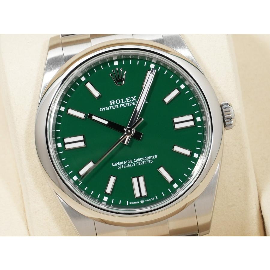 ロレックス オイスターパーペチュアル41 Ref.124300 SS グリーン文字盤 | オイスター パーペチュアル | 02
