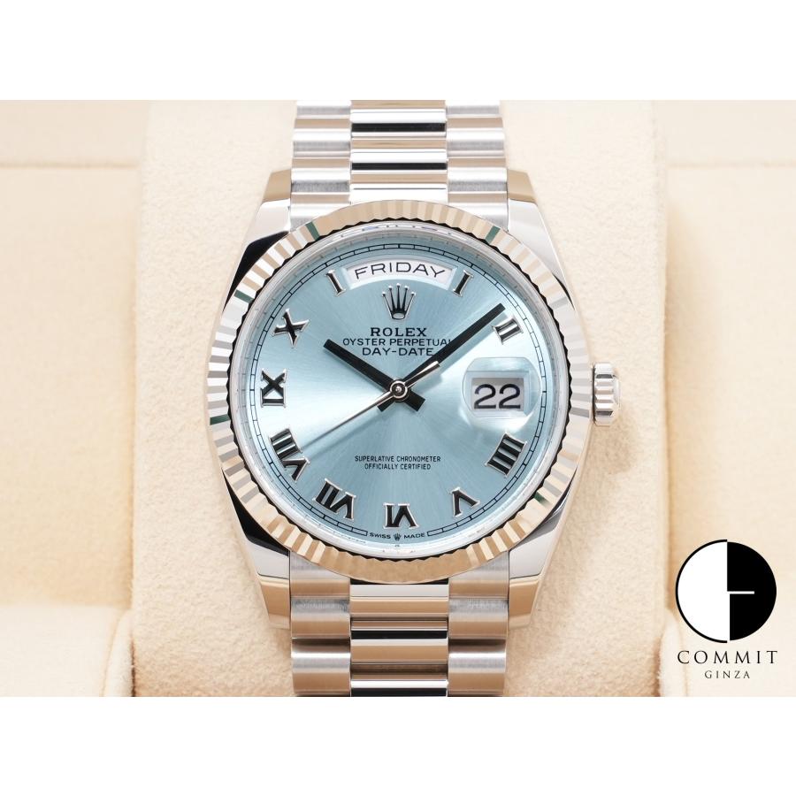 ロレックス デイデイト36 Ref.128236 PT アイスブルー文字盤 | デイデイト
