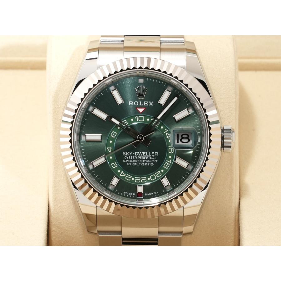 ロレックス スカイドゥエラー Ref.336934 SS/WG ミントグリーン文字盤 オイスターブレスレット | スカイドゥエラー | 01