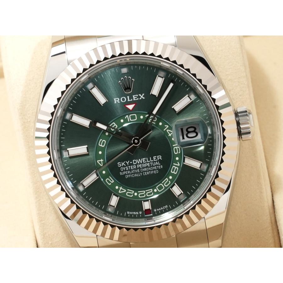 ロレックス スカイドゥエラー Ref.336934 SS/WG ミントグリーン文字盤 オイスターブレスレット | スカイドゥエラー | 02