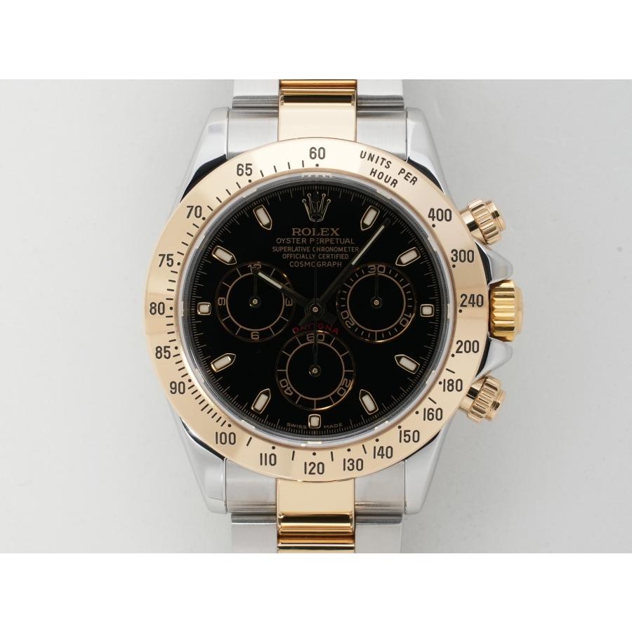 ロレックス デイトナ Ref.116523 ステンレススチール/イエローゴールド ブラック文字盤 | コスモグラフ デイトナ | 01