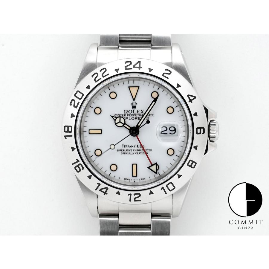 ロレックス エクスプローラーII TIFFANY&CO. Ref.16570 ステンレススチール ホワイト文字盤 オイスターブレスレット | エクスプローラーII
