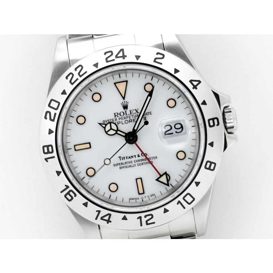 ロレックス エクスプローラーII TIFFANY&CO. Ref.16570 ステンレススチール ホワイト文字盤 オイスターブレスレット | エクスプローラーII | 02