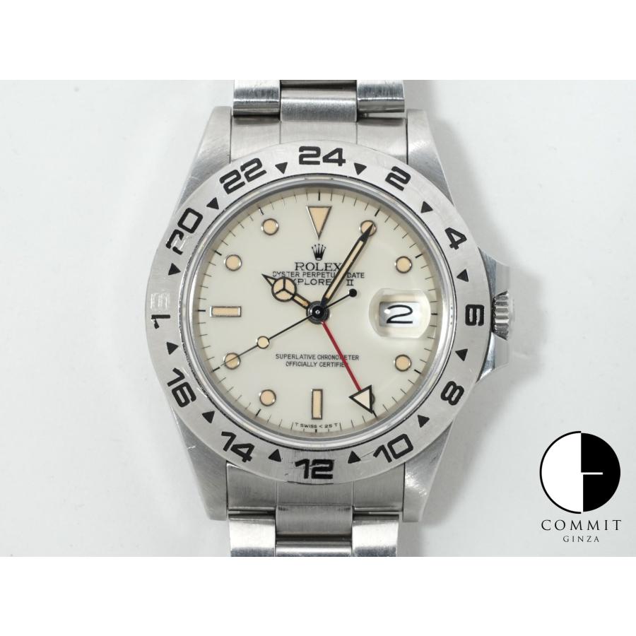 ロレックス エクスプローラーII Ref.16550 ステンレススチール アイボリー文字盤 オイスターブレスレット | エクスプローラーII