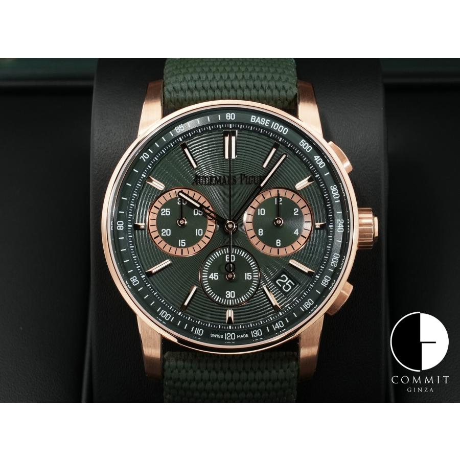 オーデマピゲ CODE 11.59 バイ オーデマ ピゲ クロノグラフ Ref.26393OR.OO.A056KB.01 18KPG グリーン文字盤 | AUDEMARS PIGUET