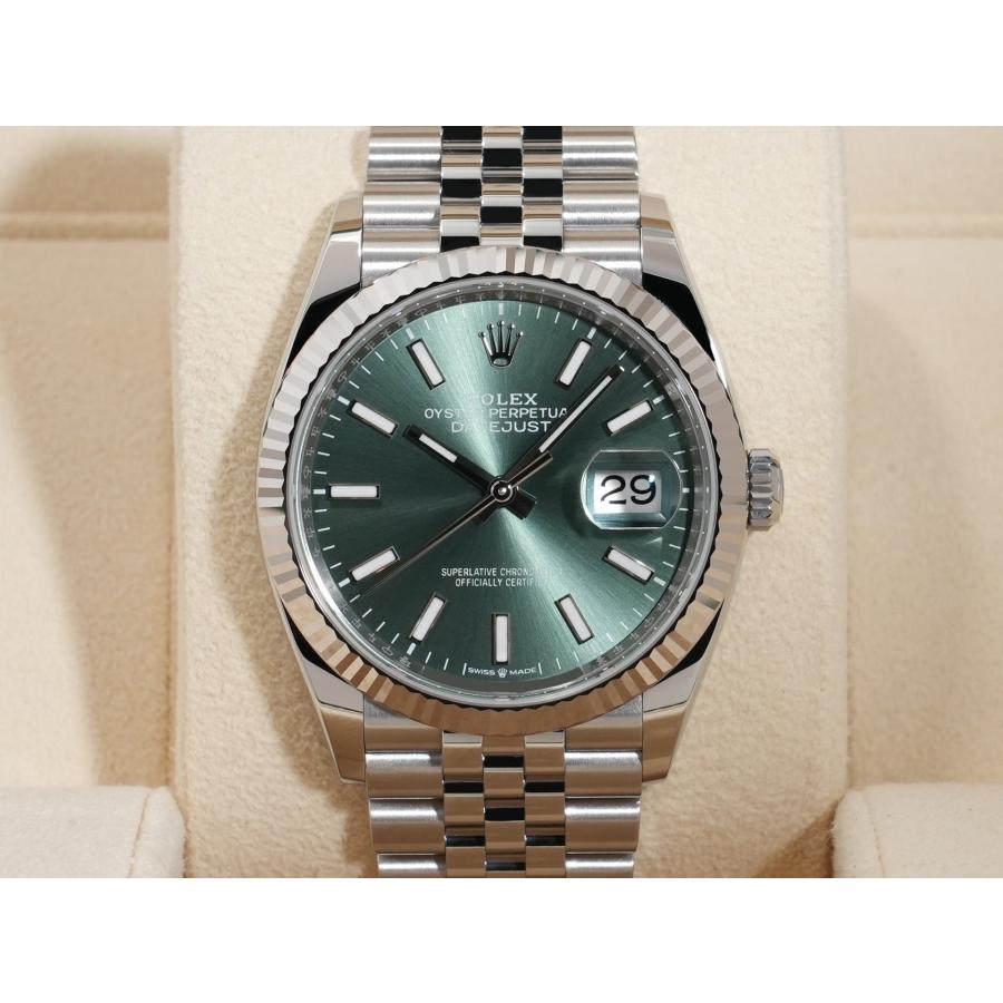 ロレックス デイトジャスト36 Ref.126234 SS/WG ミントグリーン文字盤 ジュビリーブレスレット | デイトジャスト | 01