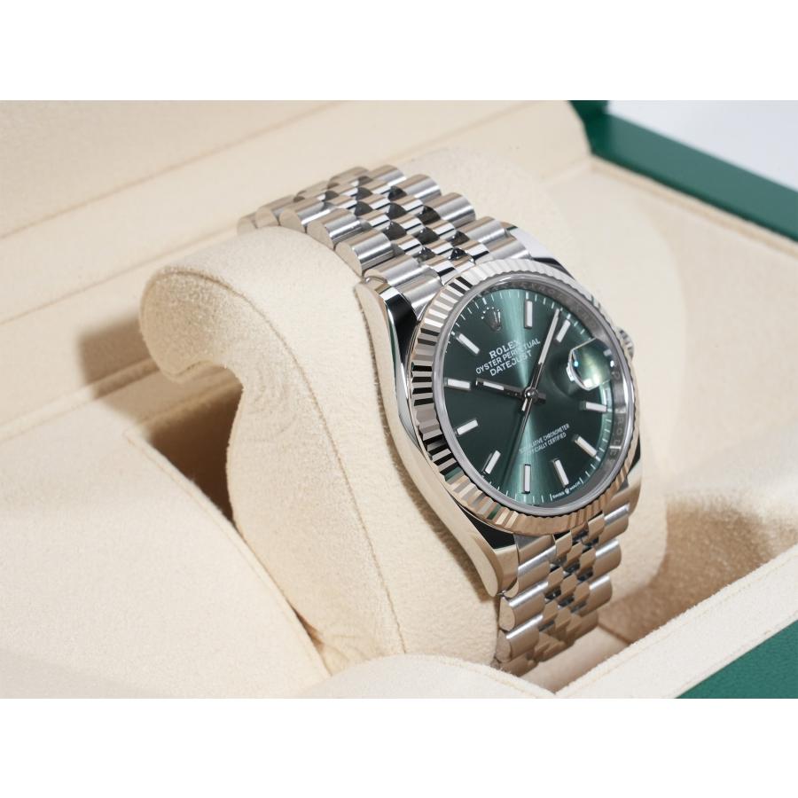 ロレックス デイトジャスト36 Ref.126234 SS/WG ミントグリーン文字盤 ジュビリーブレスレット | デイトジャスト | 04