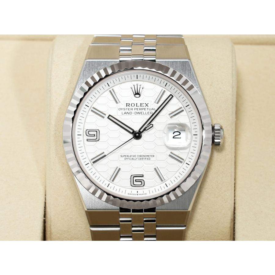 ロレックス ランドドゥエラー Ref.127334 ステンレススチール/ホワイトゴールド ホワイト文字盤 ジュビリーブレスレット | ROLEX