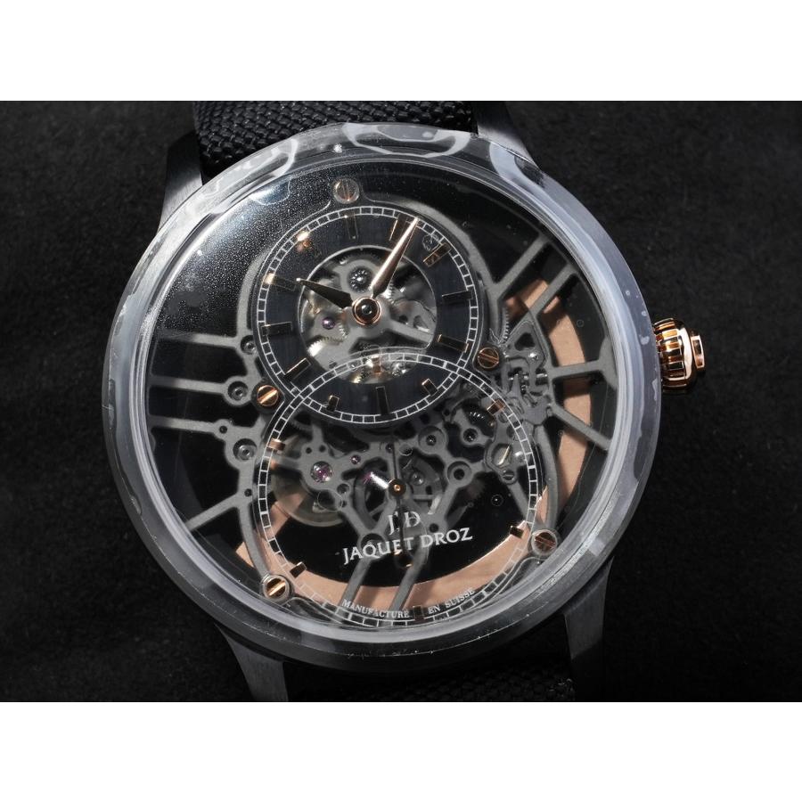 ジャケドロー グランセコンド スケルトン Ref.J003525540 ブラックセラミック スケルトン文字盤 | JAQUET DROZ | 02
