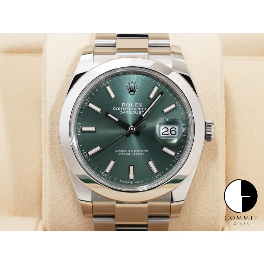 ロレックス デイトジャスト41 Ref.126300 SS ミントグリーン文字盤 | デイトジャスト