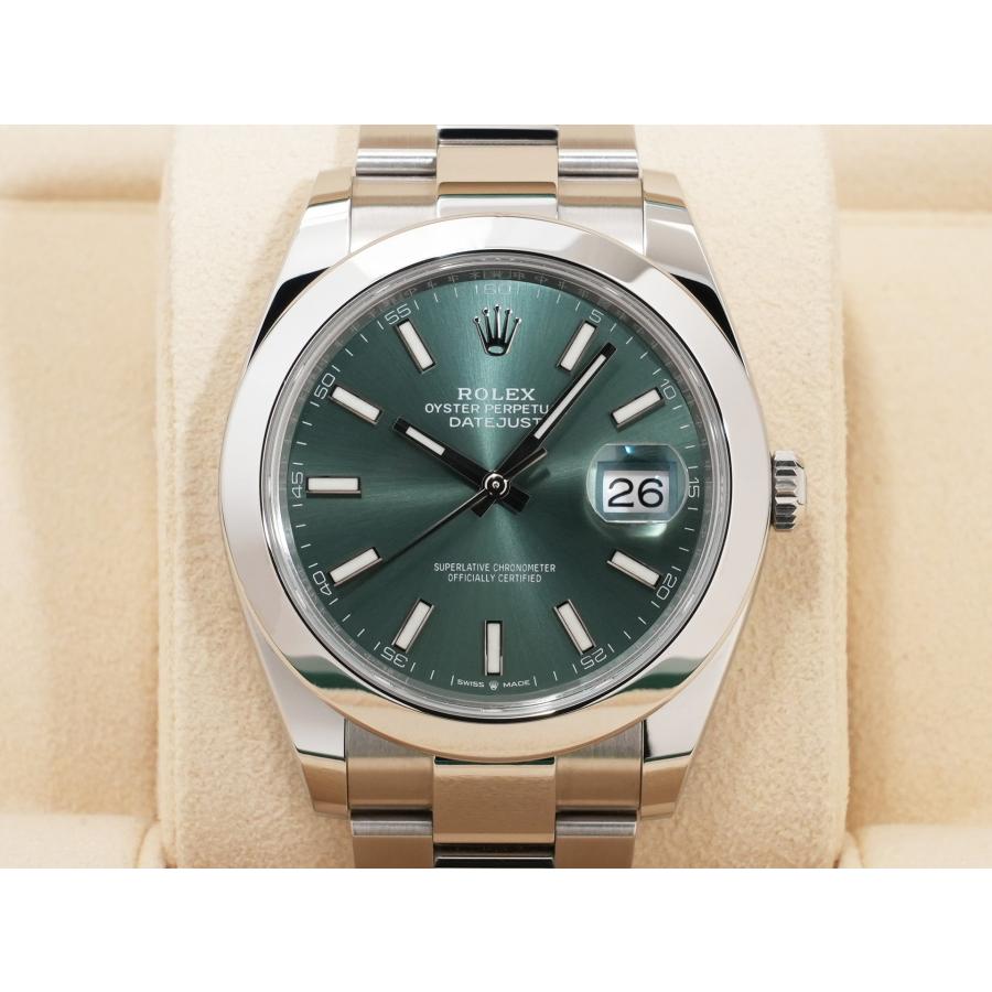 ロレックス デイトジャスト41 Ref.126300 SS ミントグリーン文字盤 | デイトジャスト | 01