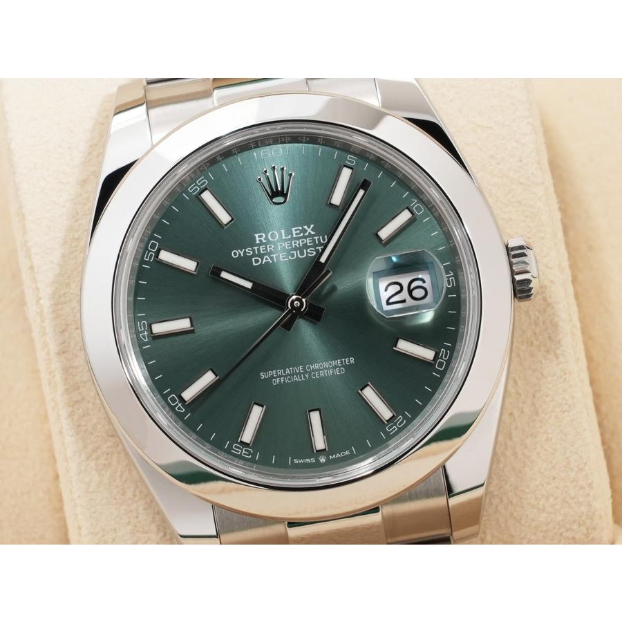 ロレックス デイトジャスト41 Ref.126300 SS ミントグリーン文字盤 | デイトジャスト | 02