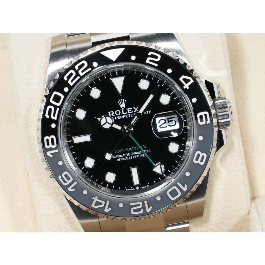 ロレックス GMTマスターII Ref.126710GRNR ステンレススチール ブラック文字盤 オイスターブレスレット | GMTマスター | 02