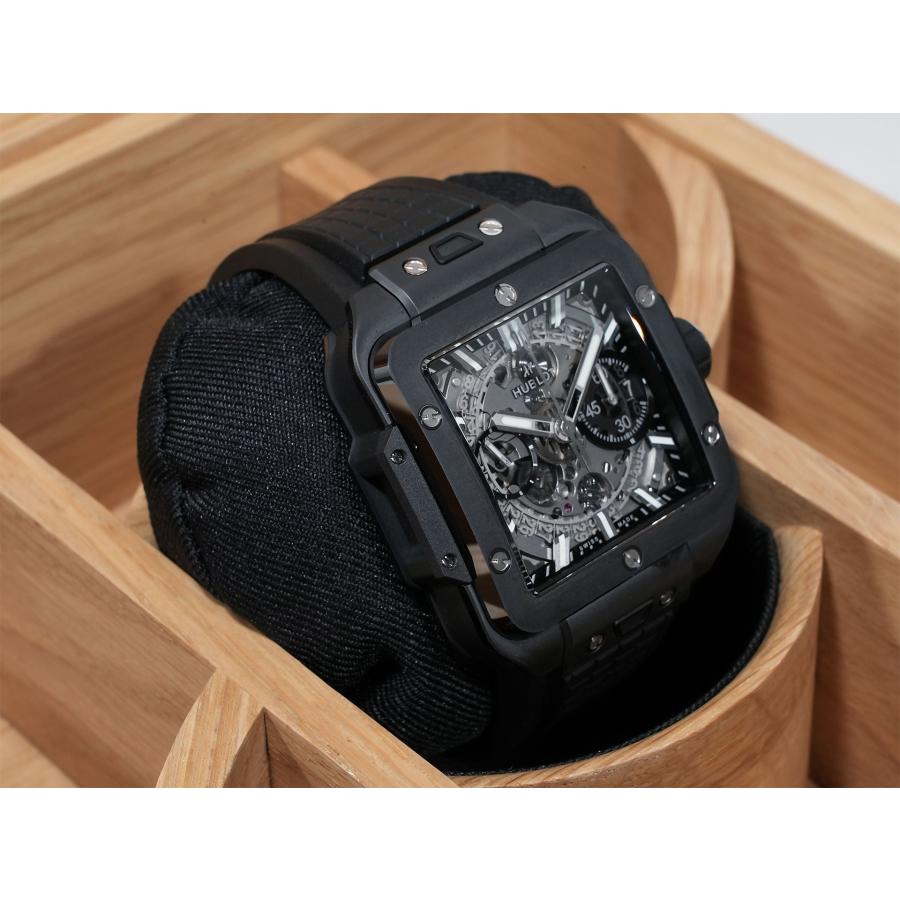 ウブロ スクエアバン ウニコ ブラックマジック Ref.821.CI.0170.RX ブラックセラミック スケルトン文字盤 | HUBLOT | 04
