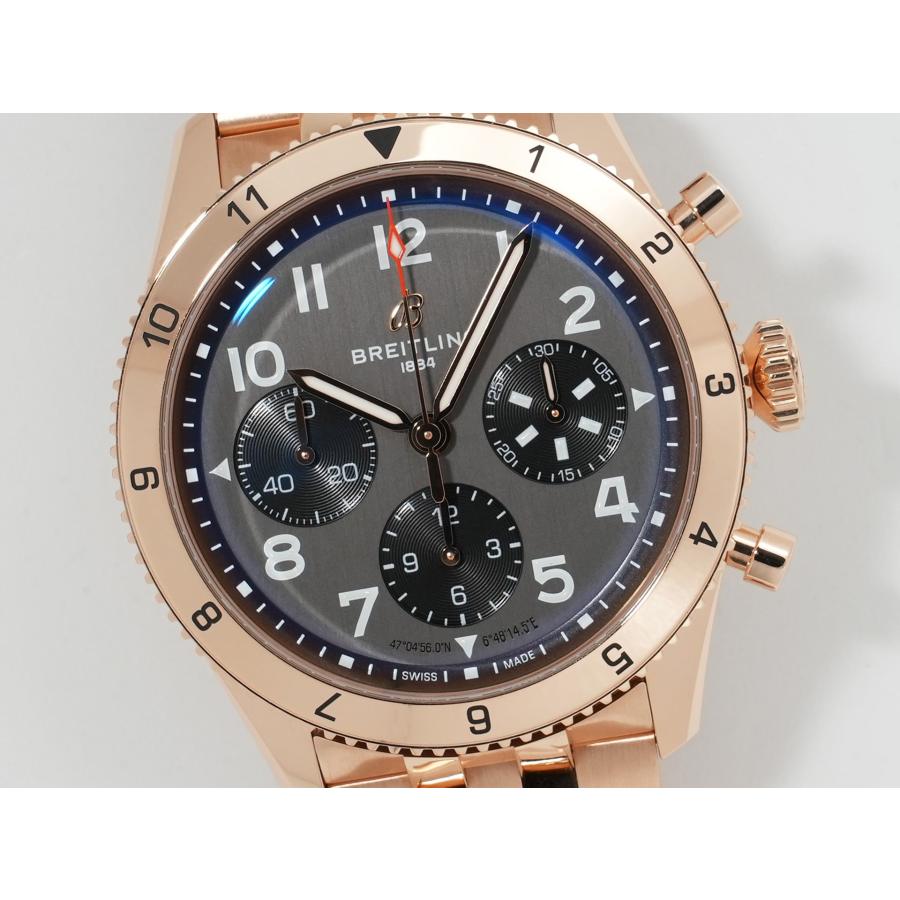ブライトリング クラシック アヴィ クロノグラフ 42 P-51 マスタング Ref.R233801A1B1R1 レッドゴールド グレー文字盤 | ブライトリング | 02