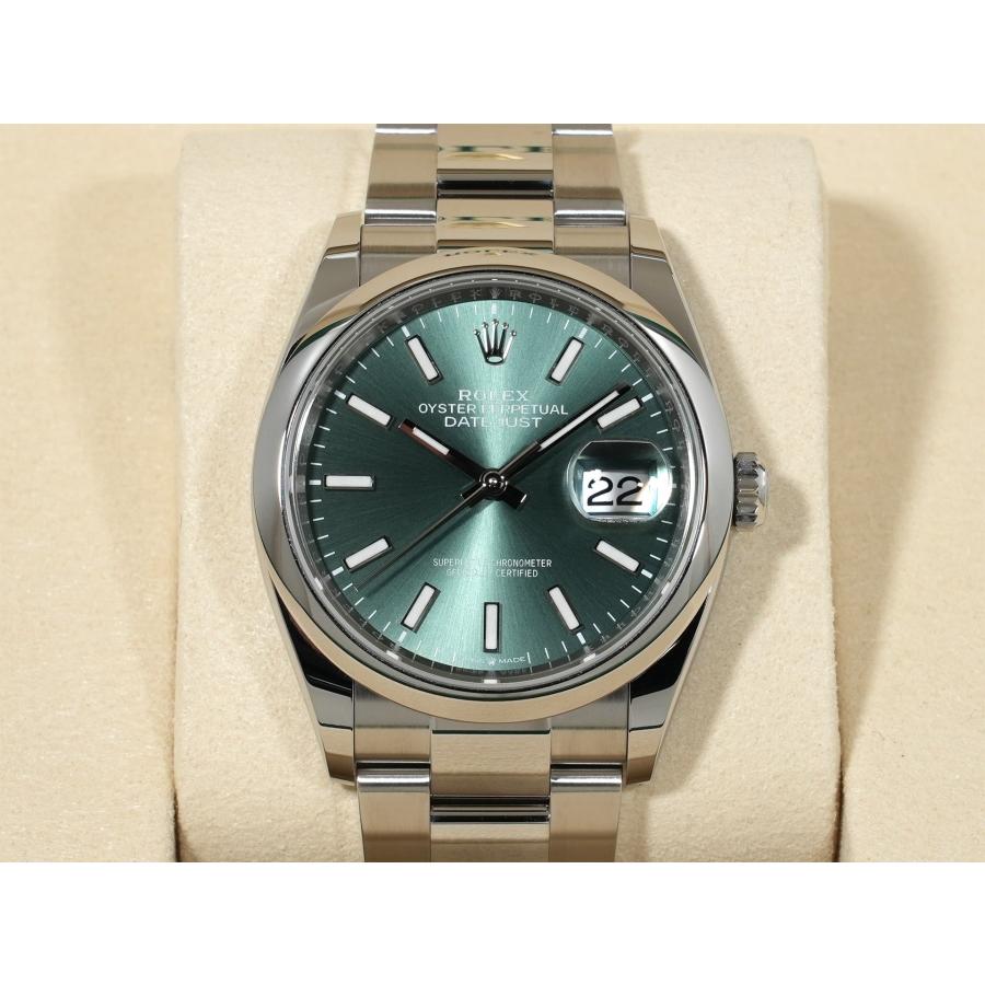 ロレックス デイトジャスト36 Ref.126200 ステンレススチール ミントグリーン文字盤 オイスターブレスレット | デイトジャスト | 01