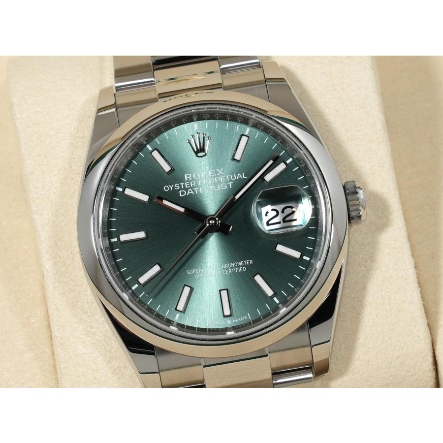ロレックス デイトジャスト36 Ref.126200 ステンレススチール ミントグリーン文字盤 オイスターブレスレット | デイトジャスト | 02