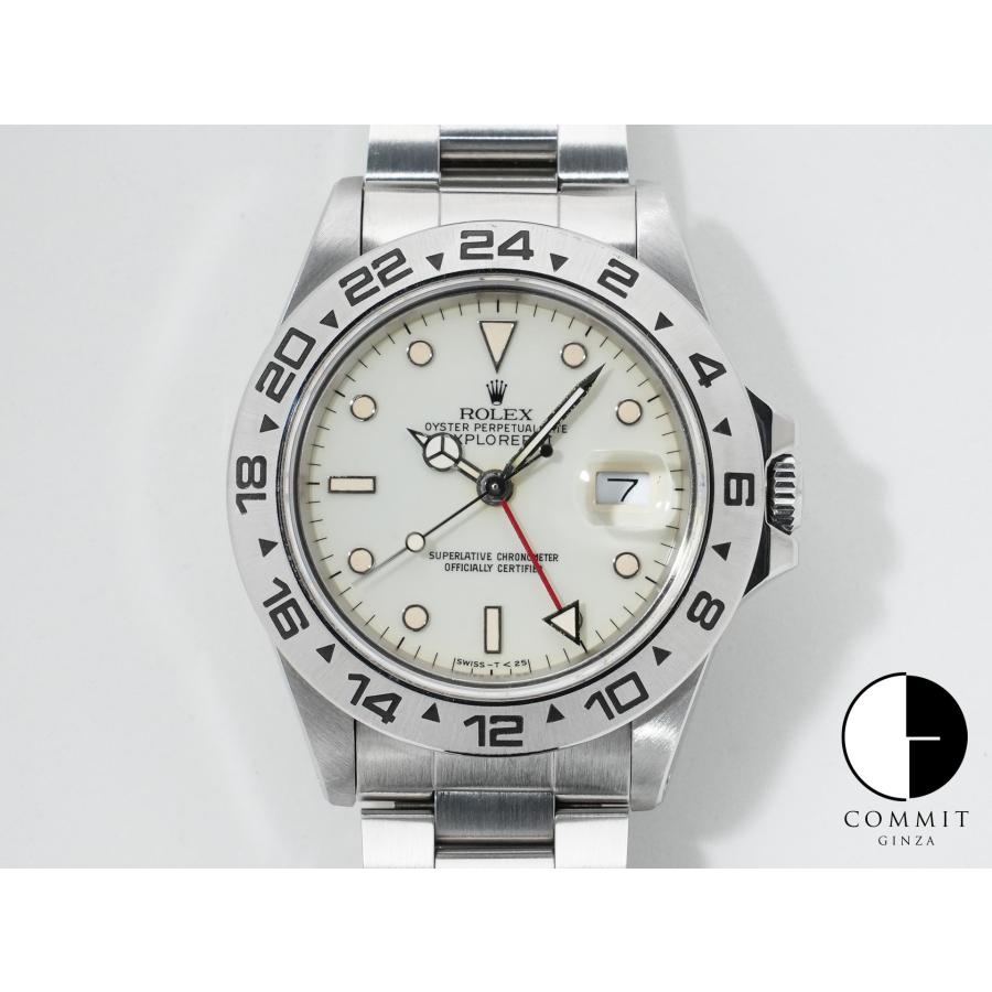 ロレックス エクスプローラーII Ref.16550 ステンレススチール アイボリー文字盤 オイスターブレスレット | エクスプローラーII