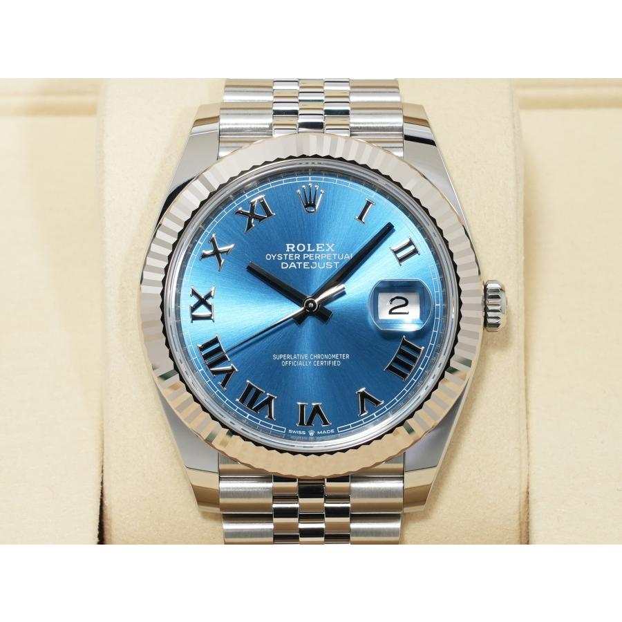 ロレックス デイトジャスト41 Ref.126334 アズーロブルー文字盤 ジュビリーブレスレット | デイトジャスト | 01