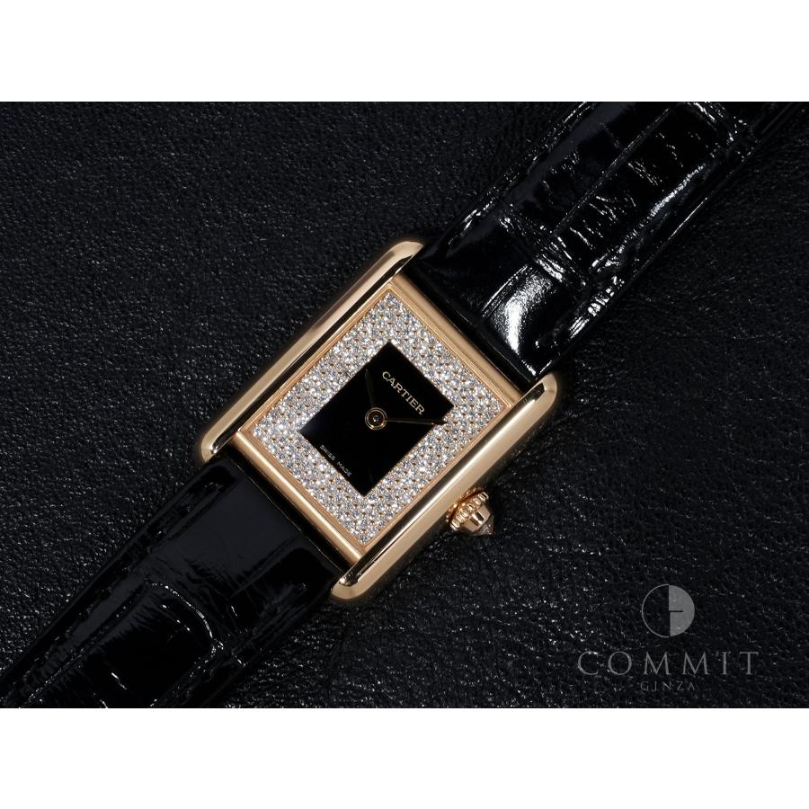 カルティエ タンク ルイ カルティエ SM Ref.WGTA0269 イエローゴールド ブラック×パヴェダイヤ文字盤 | Cartier | 12