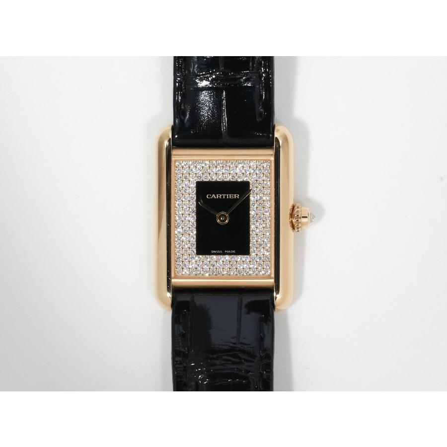カルティエ タンク ルイ カルティエ SM Ref.WGTA0269 イエローゴールド ブラック×パヴェダイヤ文字盤 | Cartier | 01