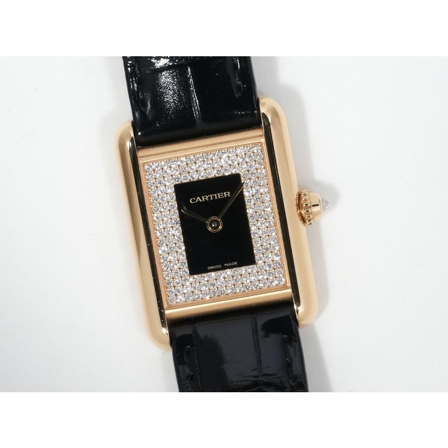 カルティエ タンク ルイ カルティエ SM Ref.WGTA0269 イエローゴールド ブラック×パヴェダイヤ文字盤 | Cartier | 02