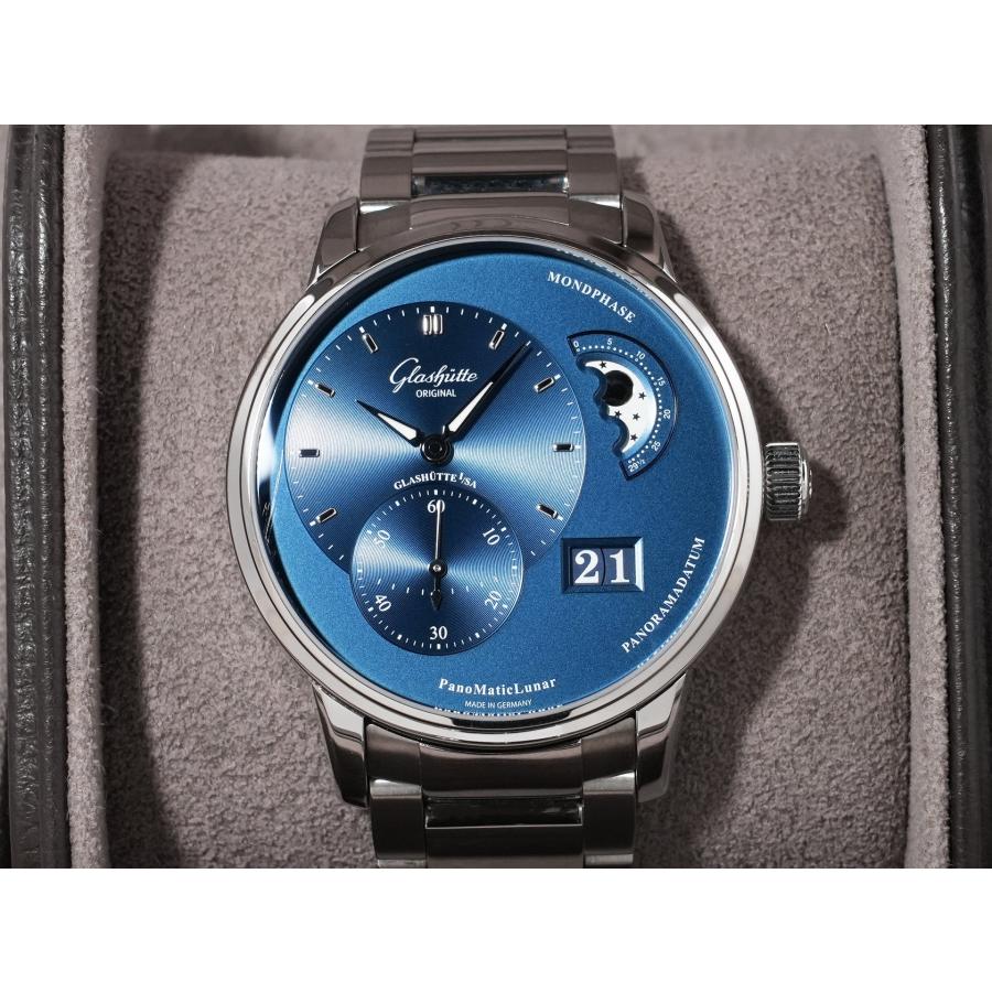 グラスヒュッテオリジナル パノマティックルナ Ref.19002463271 ステンレススチール ディープブルー文字盤 | GLASHUTTE ORIGINAL | 01