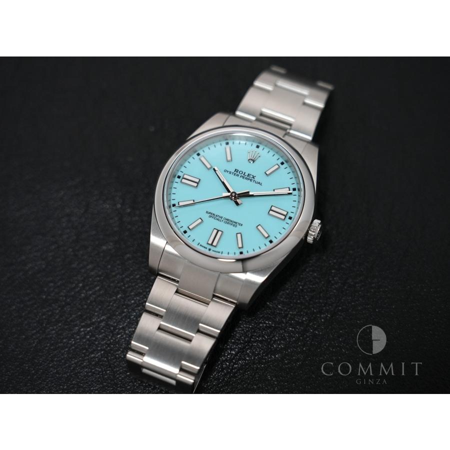 ロレックス オイスターパーペチュアル41 Ref.124300 ステンレススチール ターコイズ文字盤 | オイスター パーペチュアル | 10