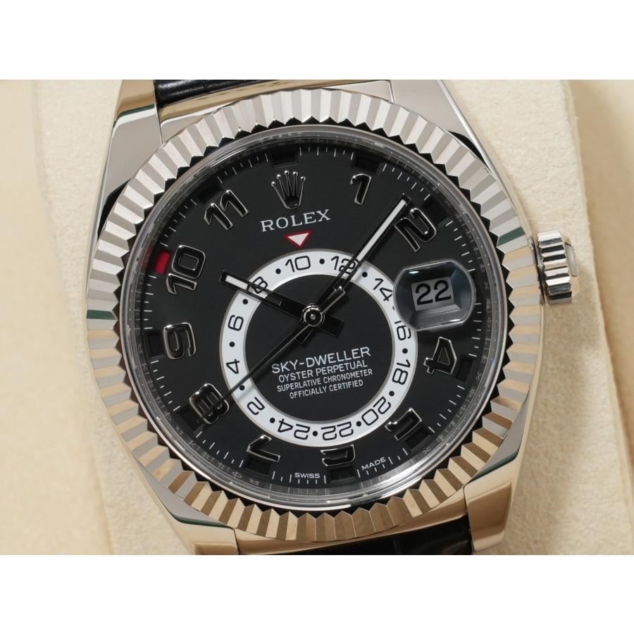 ロレックス スカイドゥエラー Ref.326139 ホワイトゴールド ブラック文字盤 革ベルト | スカイドゥエラー | 02