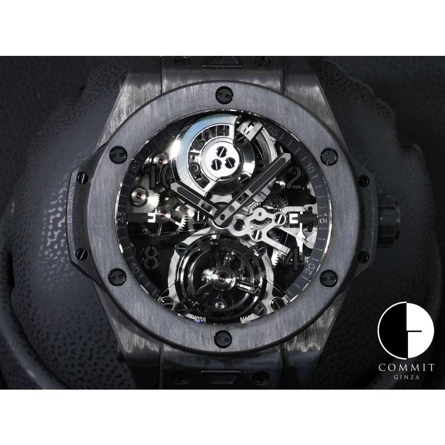 ウブロ ビッグバン トゥールビヨン オートマティック オールブラックカーボン Ref.429.QU.0140.RX.YOS カーボン スケルトン文字盤 | HUBLOT