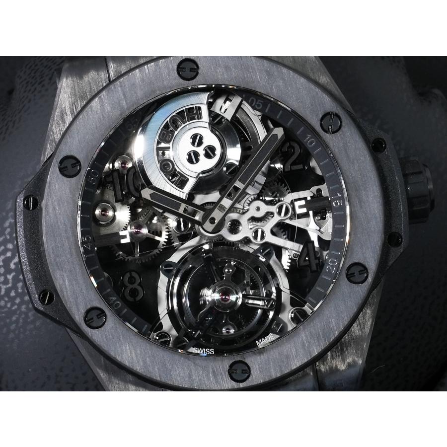 ウブロ ビッグバン トゥールビヨン オートマティック オールブラックカーボン Ref.429.QU.0140.RX.YOS カーボン スケルトン文字盤 | HUBLOT | 02