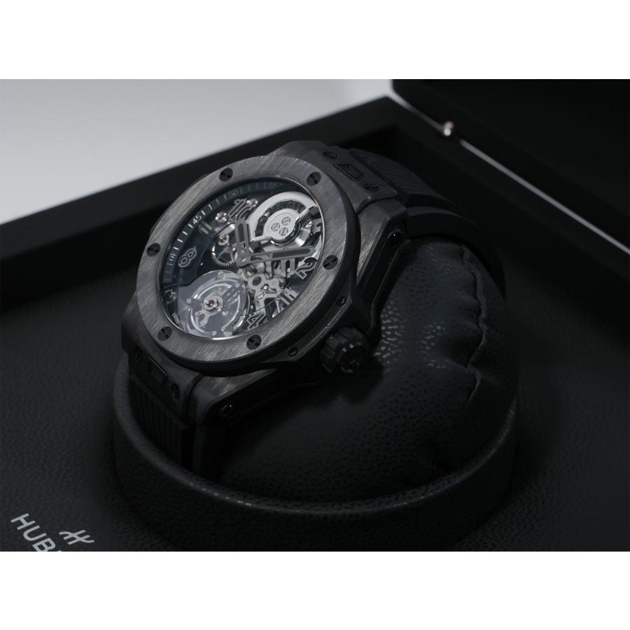 ウブロ ビッグバン トゥールビヨン オートマティック オールブラックカーボン Ref.429.QU.0140.RX.YOS カーボン スケルトン文字盤 | HUBLOT | 03