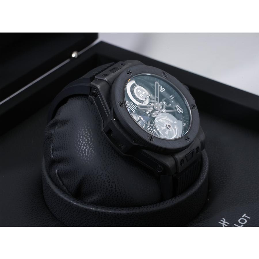 ウブロ ビッグバン トゥールビヨン オートマティック オールブラックカーボン Ref.429.QU.0140.RX.YOS カーボン スケルトン文字盤 | HUBLOT | 04