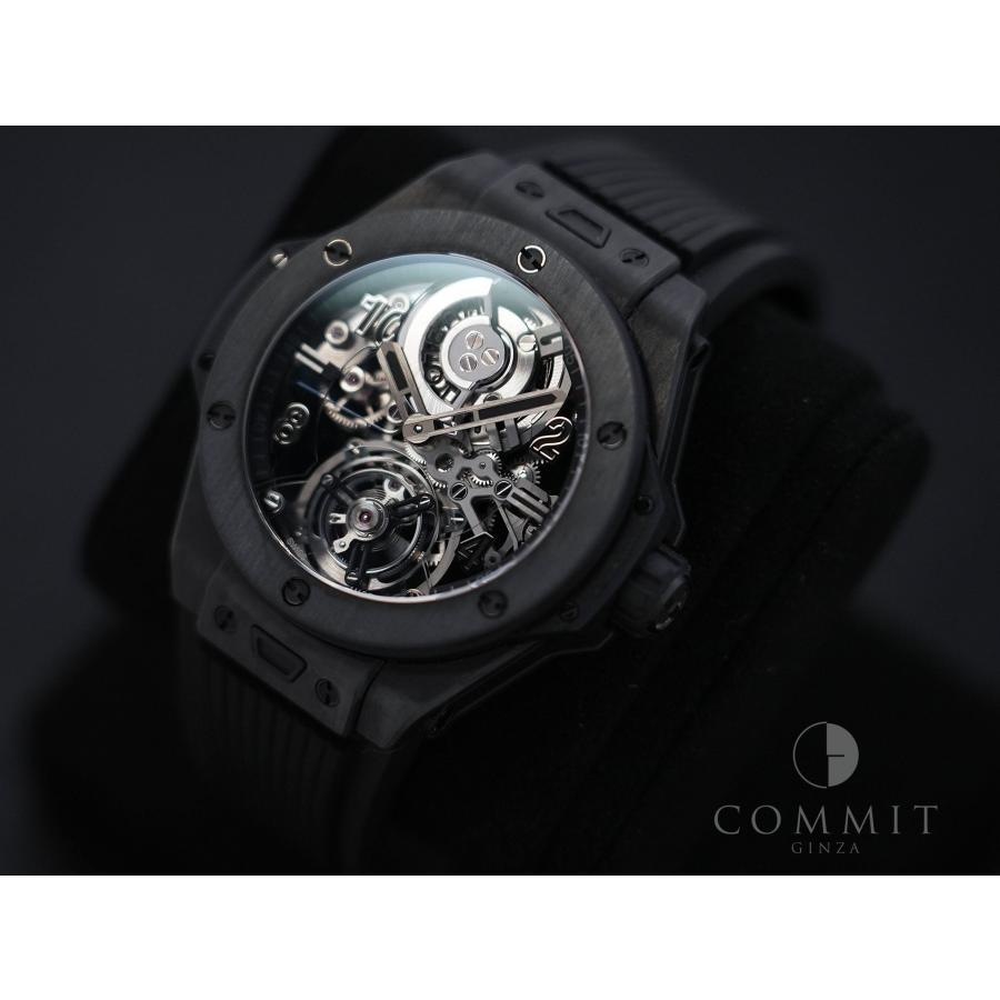 ウブロ ビッグバン トゥールビヨン オートマティック オールブラックカーボン Ref.429.QU.0140.RX.YOS カーボン スケルトン文字盤 | HUBLOT | 09