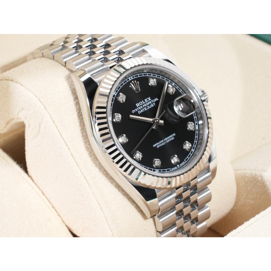 ロレックス デイトジャスト41 Ref.126334G ステンレススチール/ホワイトゴールド ブラックx10Pダイヤ文字盤 ジュビリーブレスレット | デイトジャスト | 04
