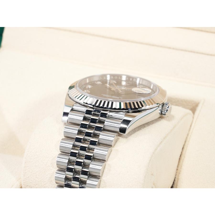ロレックス デイトジャスト41 Ref.126334G ステンレススチール/ホワイトゴールド ブラックx10Pダイヤ文字盤 ジュビリーブレスレット | デイトジャスト | 05