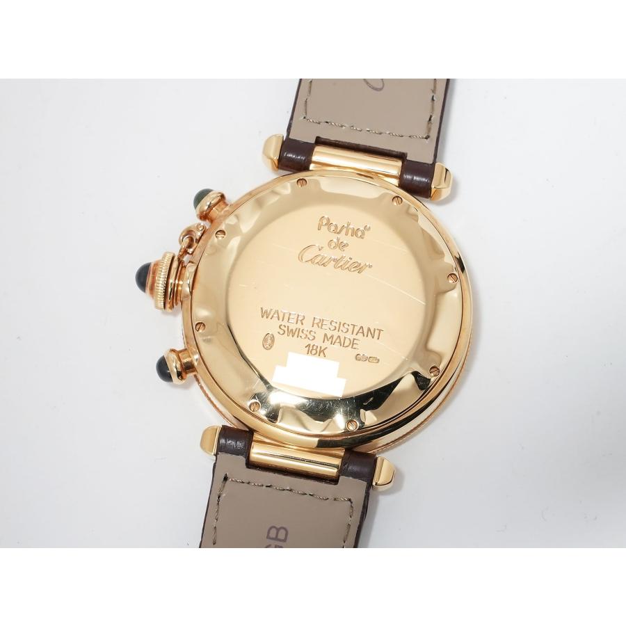 カルティエ パシャ クロノグラフ 38mm 150周年記念モデル Ref.W30X7651 イエローゴールド ホワイト文字盤 | Cartier | 05