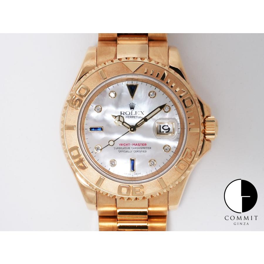 ロレックス ヨットマスター40 Ref.16628NGS イエローゴールド シェル8Pダイヤ/3サファイア文字盤 | ヨットマスター