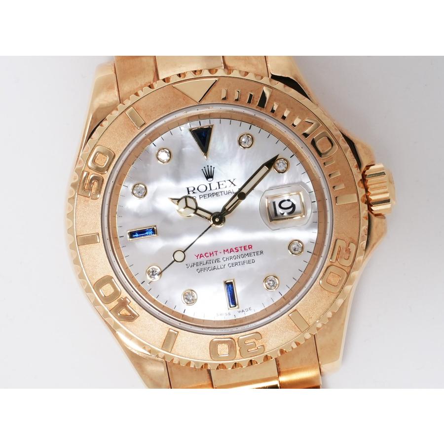ロレックス ヨットマスター40 Ref.16628NGS イエローゴールド シェル8Pダイヤ/3サファイア文字盤 | ヨットマスター | 02