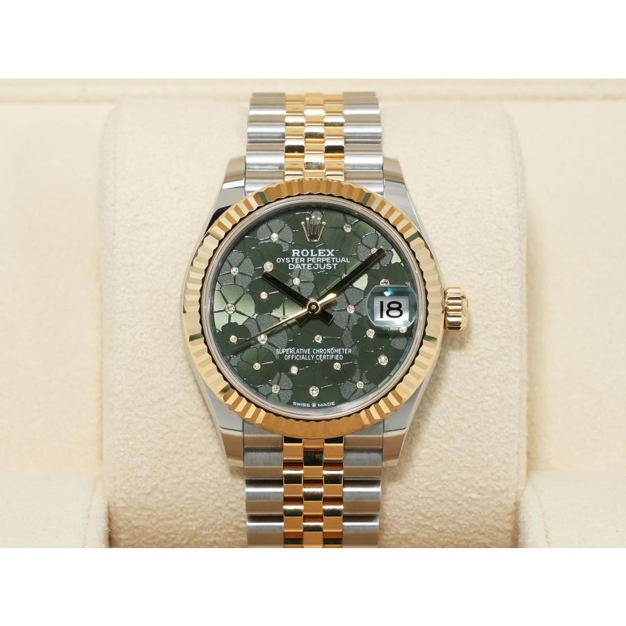 ロレックス デイトジャスト Ref.278273 ステンレススチール/イエローゴールド オリーブグリーン フローラルモチーフ文字盤 | デイトジャスト | 01