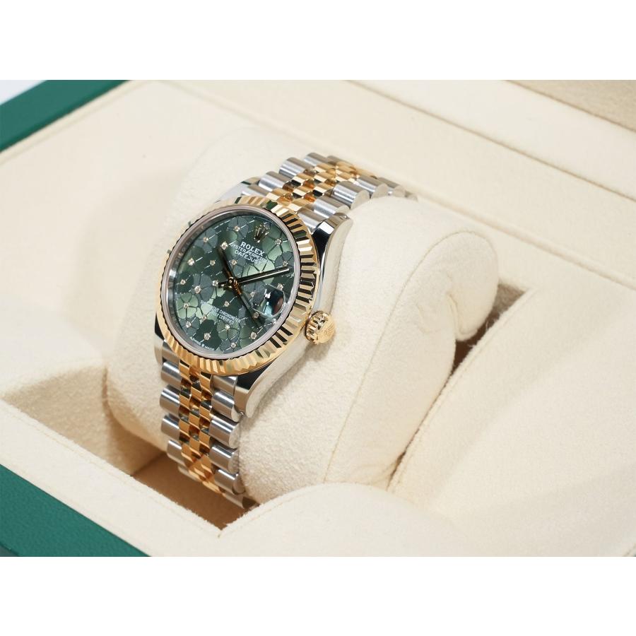 ロレックス デイトジャスト Ref.278273 ステンレススチール/イエローゴールド オリーブグリーン フローラルモチーフ文字盤 | デイトジャスト | 03