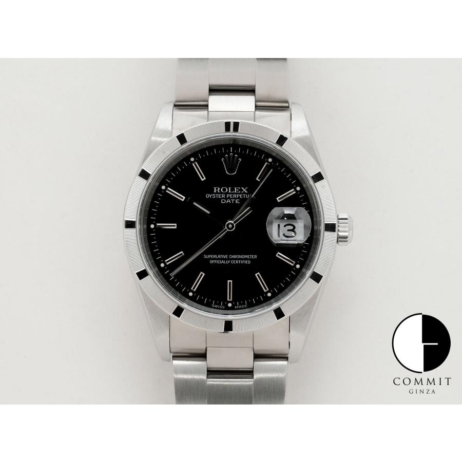 ロレックス オイスターパーペチュアル デイト Ref.15210 SS ブラック文字盤 | オイスター パーペチュアル