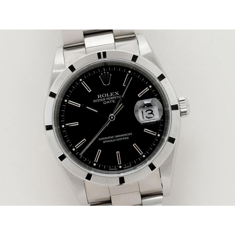 ロレックス オイスターパーペチュアル デイト Ref.15210 SS ブラック文字盤 | オイスター パーペチュアル | 02