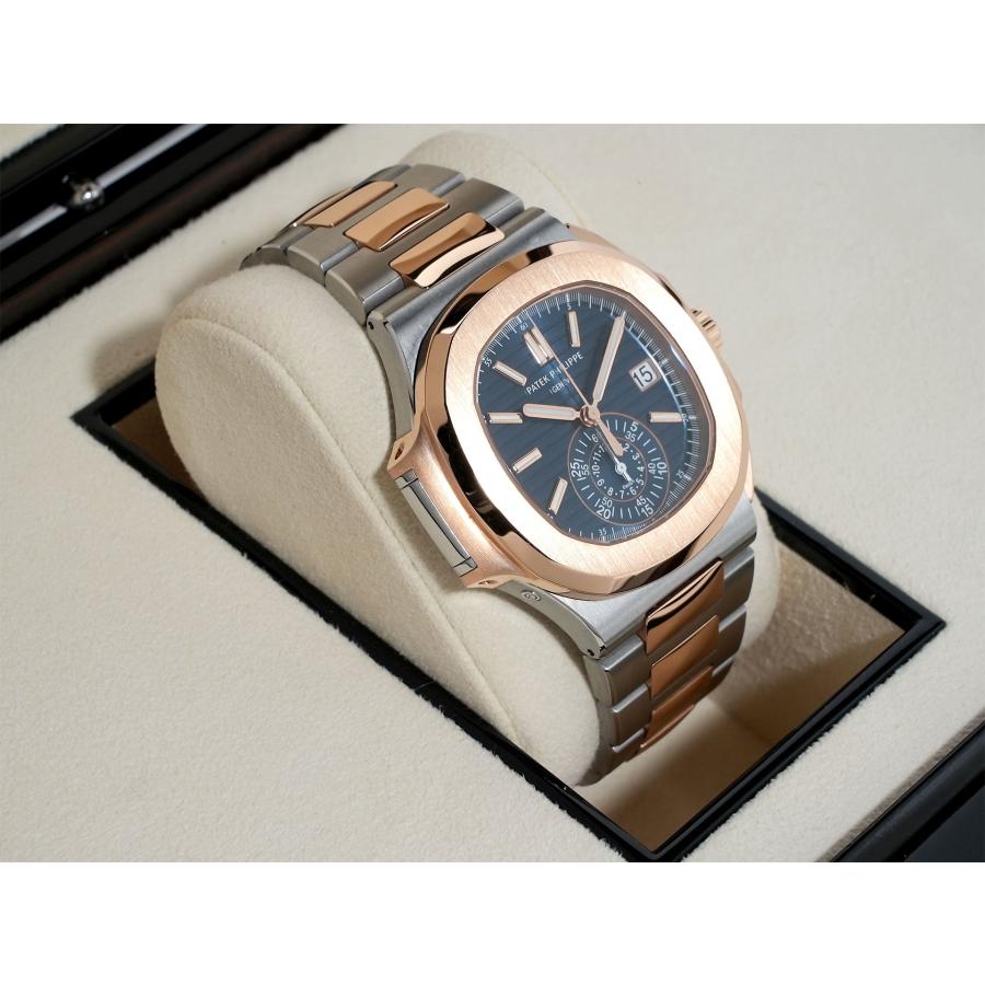 パテックフィリップ ノーチラス クロノグラフ Ref.5980/1AR-001 ステンレススチール/ローズゴールド ブルー文字盤 | ノーチラス | 04